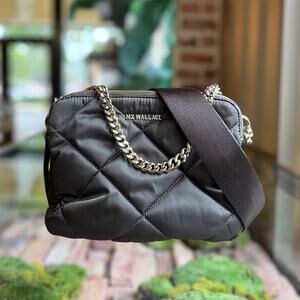 MZ WALLACE Madison Quilted Nylon Leather Crossbody Bag